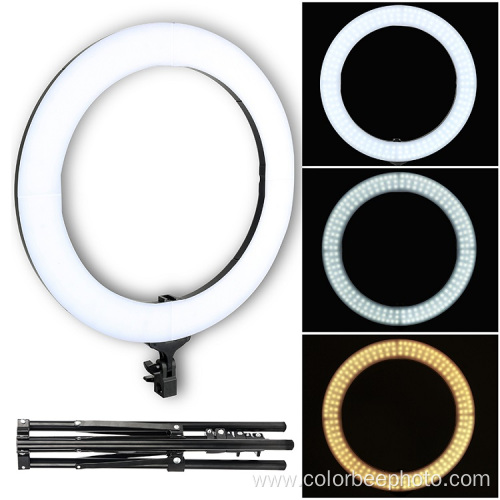 photography 18inch selfie Bi-colour ring light with Tripod